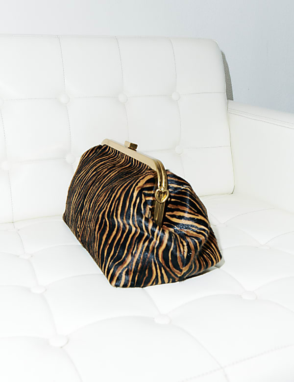 Pochette imprimé animal cheap