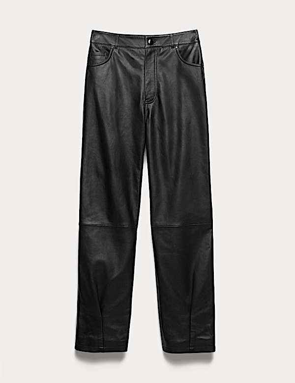 Leather High Waisted Trousers - CY