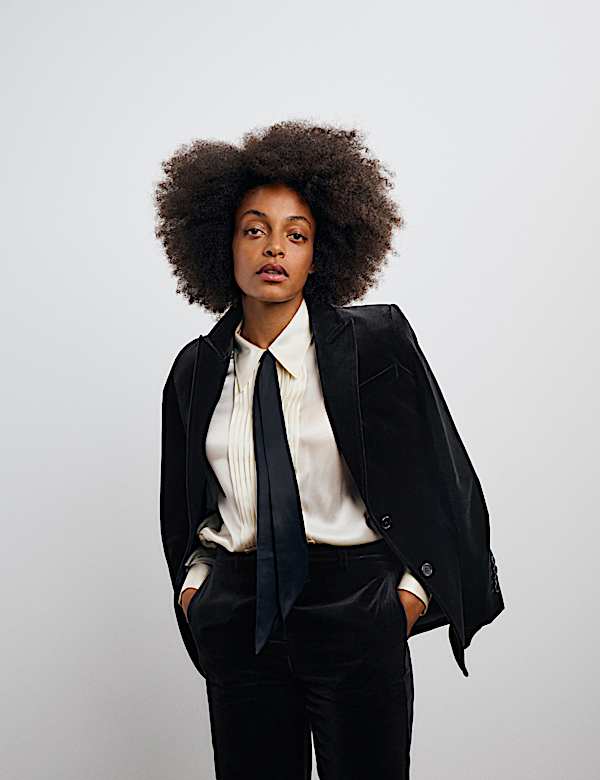 Pure Silk Pleat Detail Shirt - CA