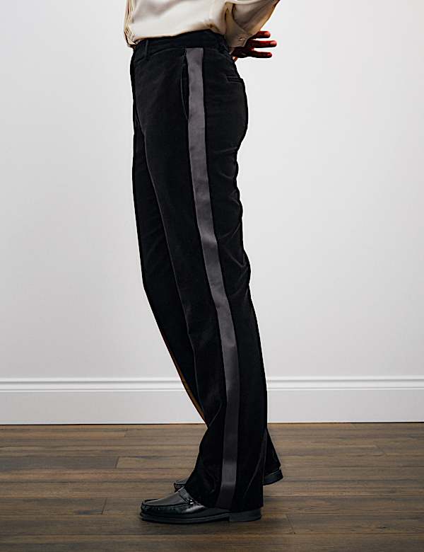 Velvet Straight Leg Trousers - RS