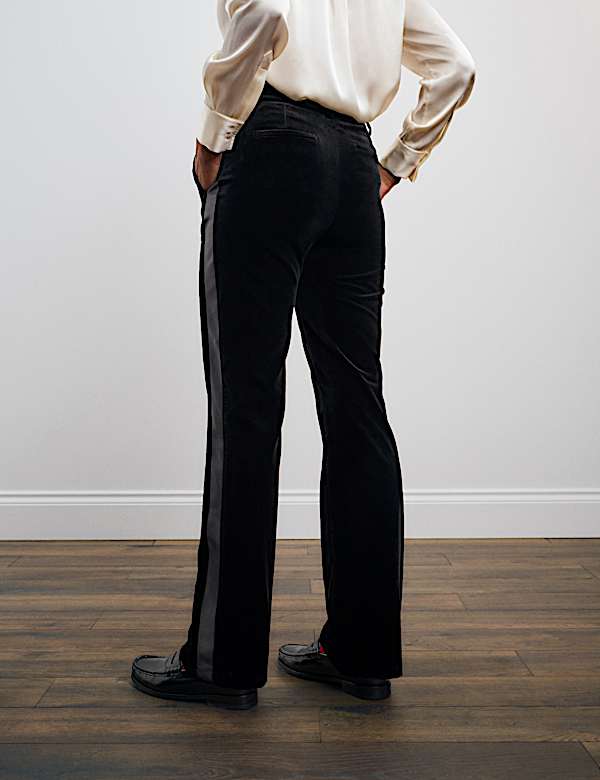 Velvet Straight Leg Trousers - RS