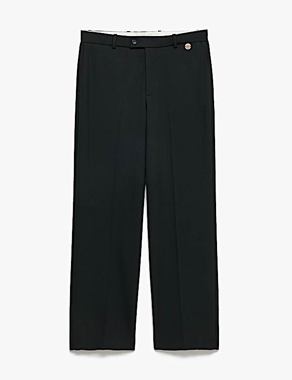 Wool Rich Straight Leg Trousers - IL