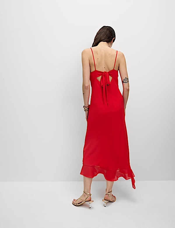 Cowl Neck Midaxi Slip Dress - CZ
