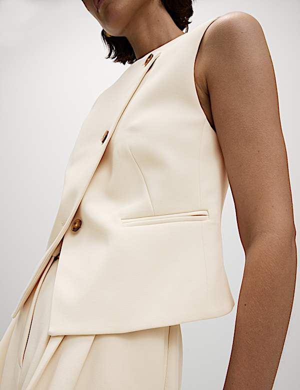 Tailored Asymmetric Waistcoat - NL