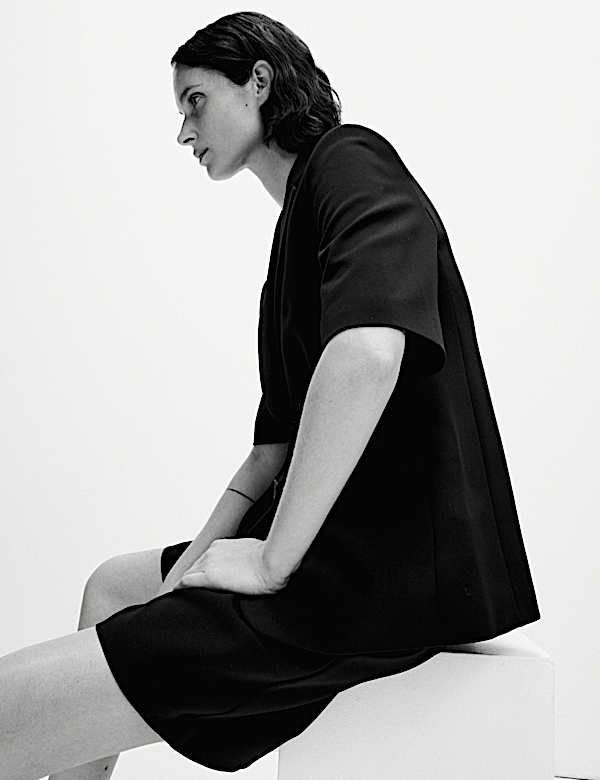 Blazer coupe droite à manches courtes - CH