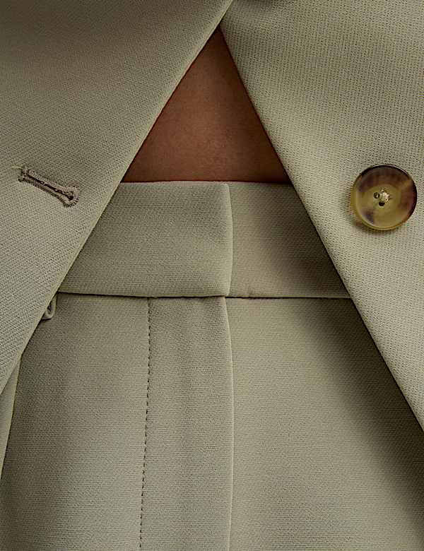 Tailored Pleat Front Barrel Leg Trousers - FI