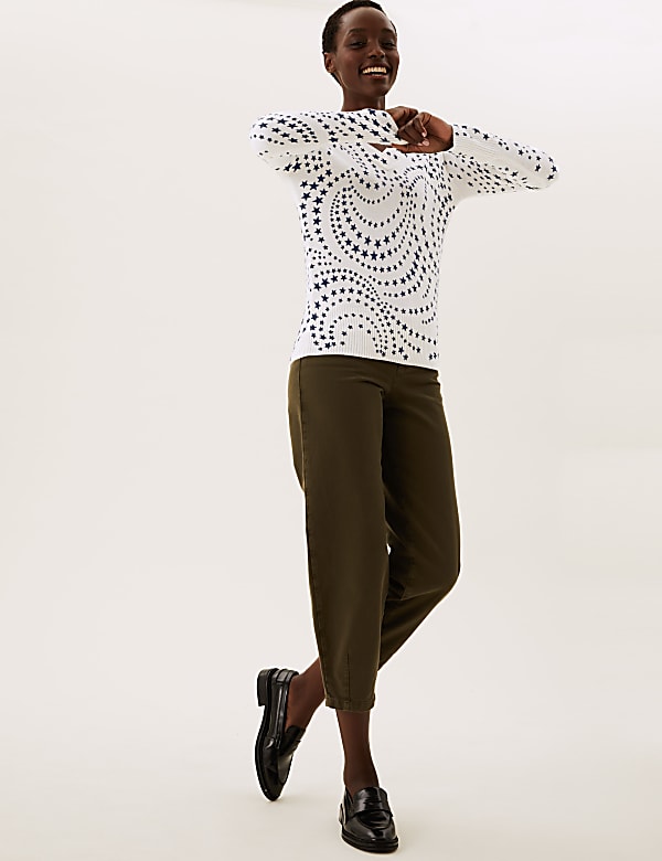 Supersoft Star V-Neck Relaxed Jumper