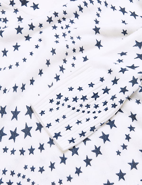 Supersoft Star V-Neck Relaxed Jumper