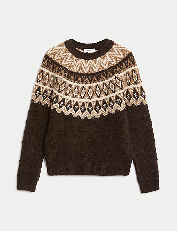 Fairisle Crew Neck Jumper - NO