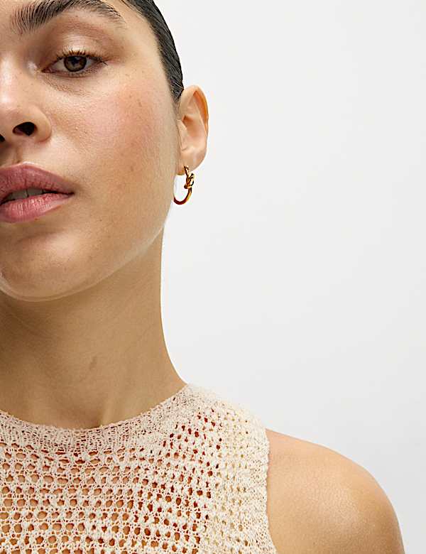 Cotton Rich Knitted Midi Dress with Linen - NL