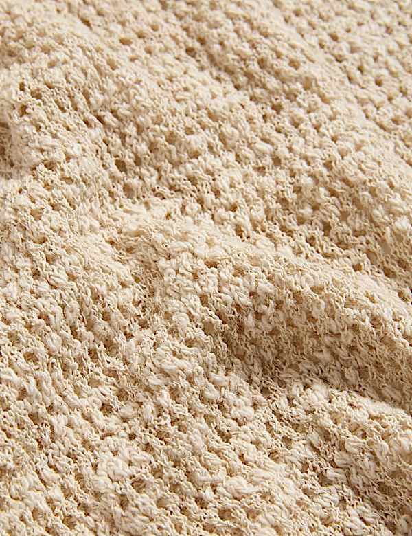 Cotton Rich Knitted Midi Dress with Linen - NL