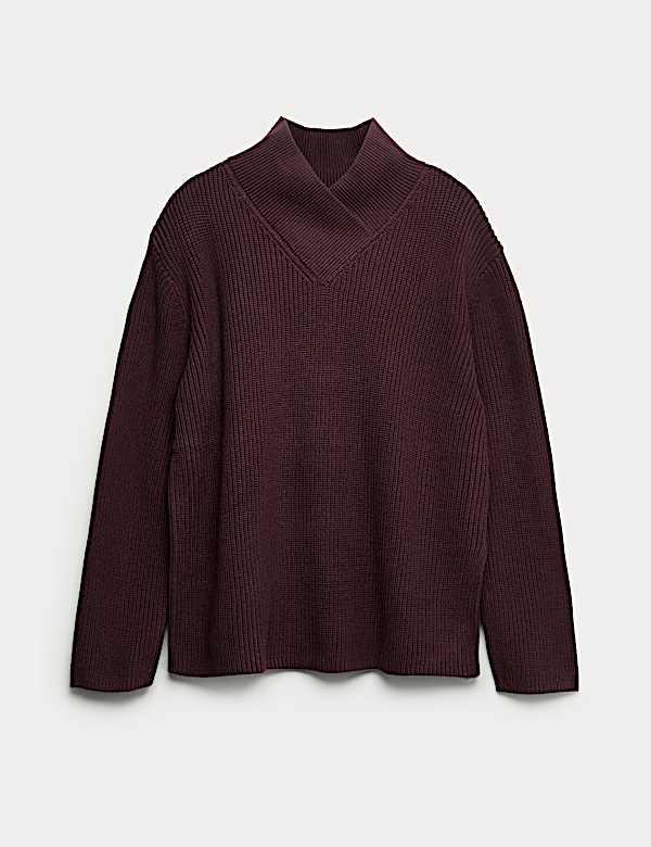 Cotton Rich Ribbed Longline Jumper - NL