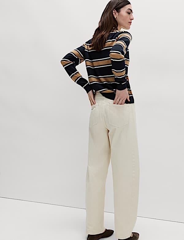 Pure Merino Wool Striped Jumper - CY