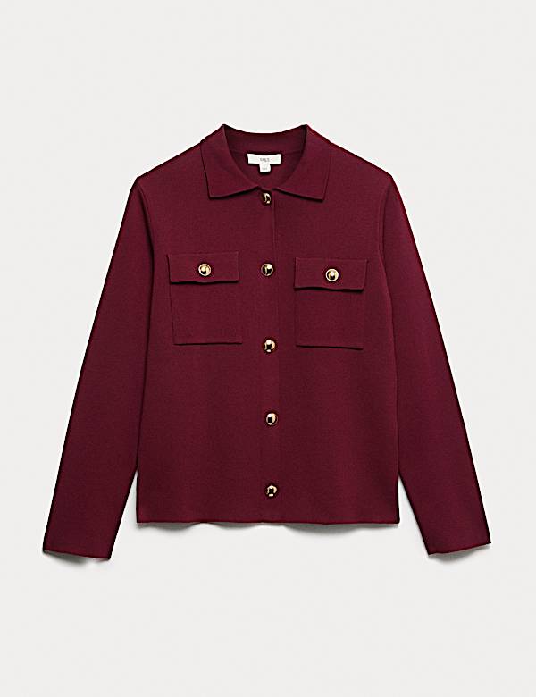 Πλεκτή Ζακέτα με Γιακά - GR