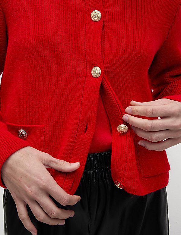 Crew Neck Cardigan