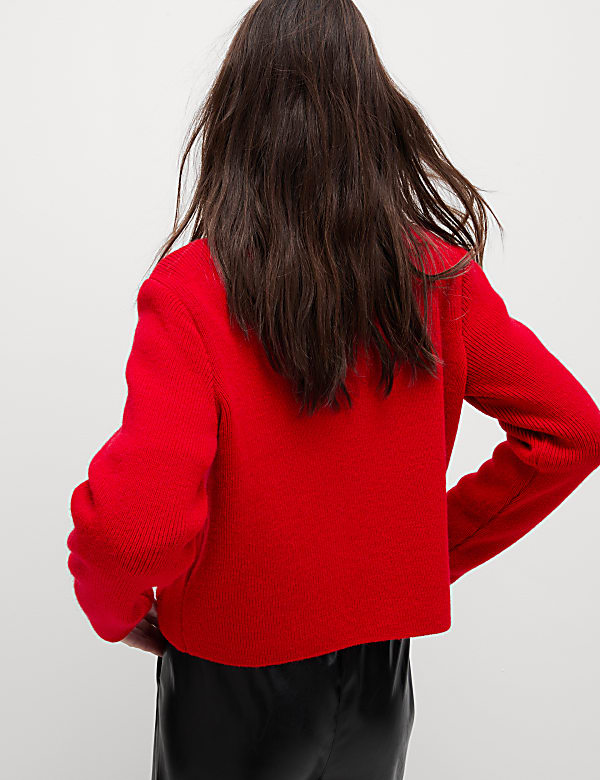 Crew Neck Cardigan