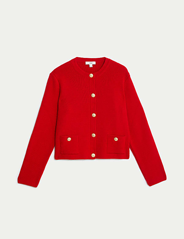 Crew Neck Cardigan - AU
