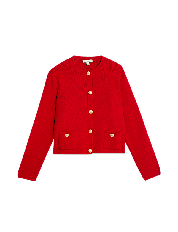 Crew Neck Cardigan