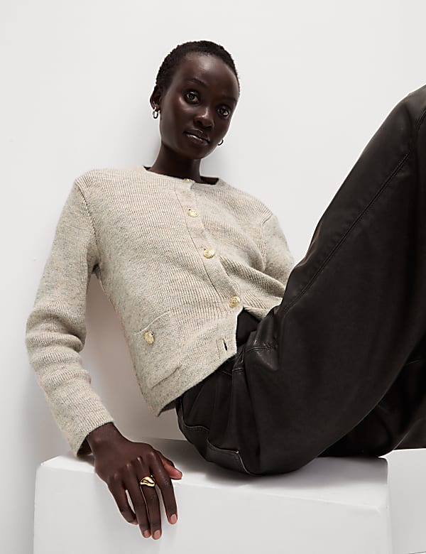 Cardigan &agrave; col rond - FR