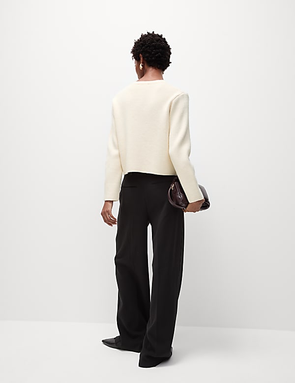 Crew Neck Cardigan
