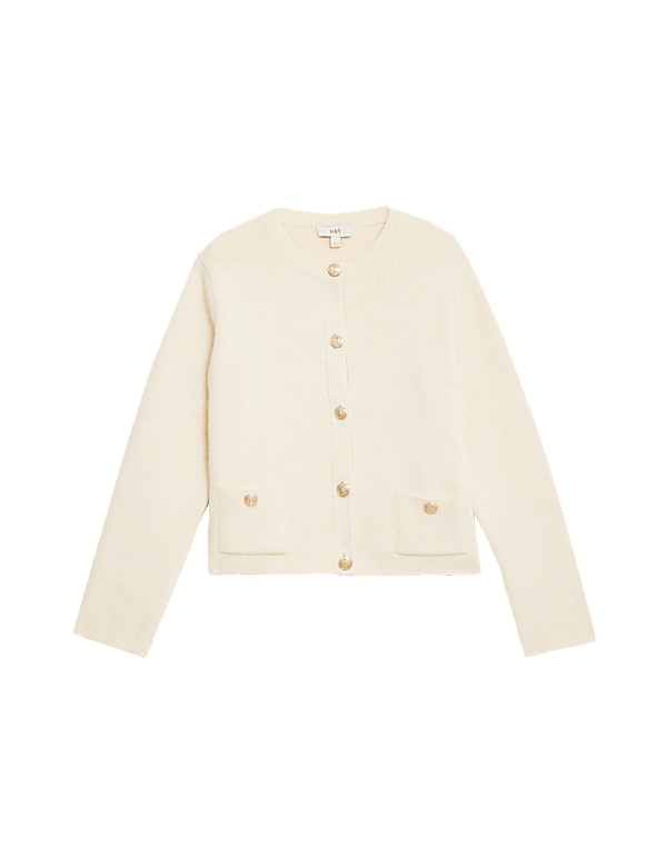 Crew Neck Cardigan