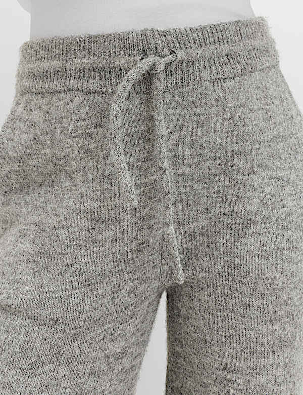 Wide Leg Knitted Trousers - JP