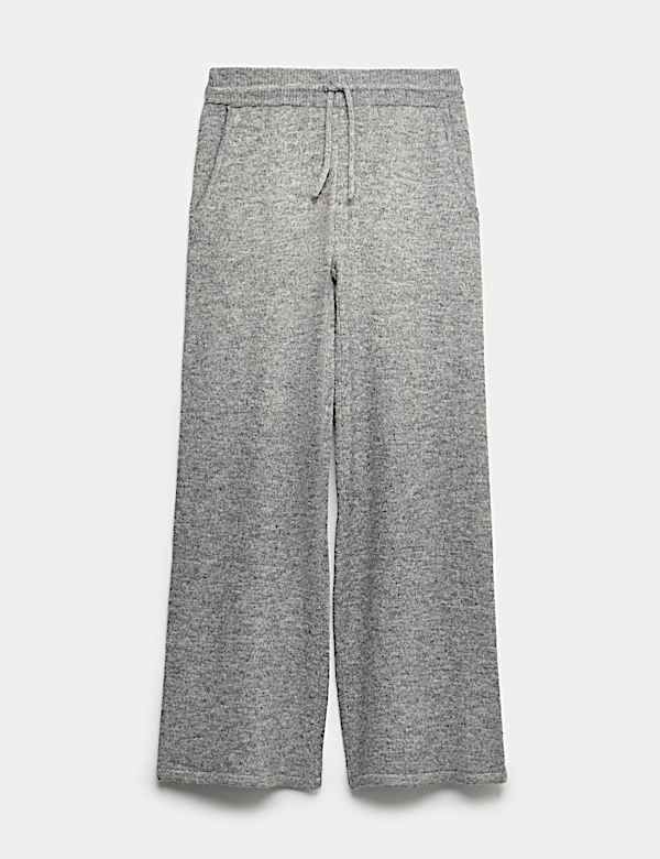 Wide Leg Knitted Trousers - JP