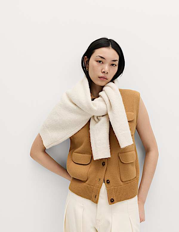 Cotton Rich Pocket Knitted Waistcoat - DE