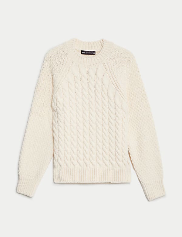 Cable Knit Crew Neck Jumper - RO