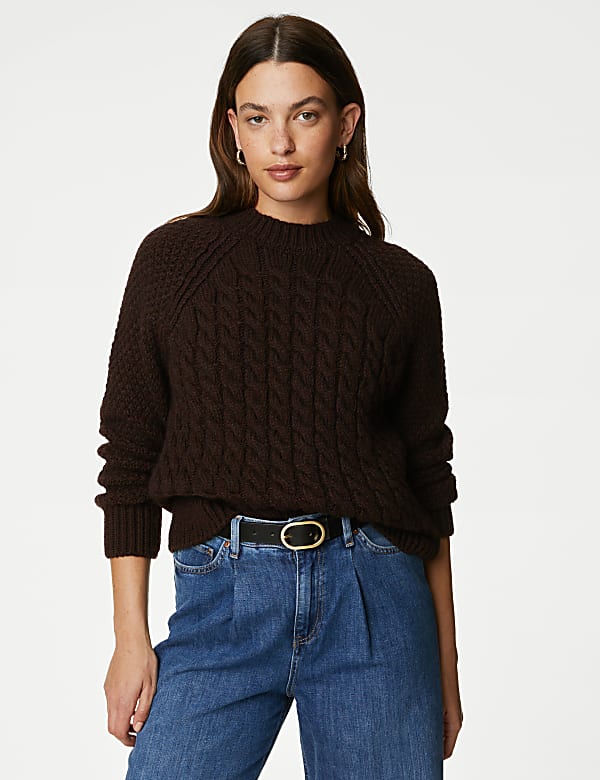 Cable Knit Crew Neck Jumper