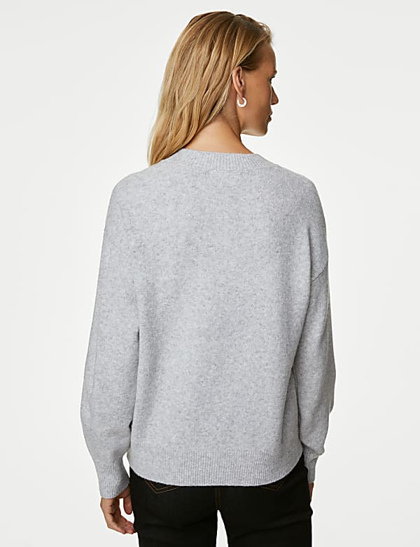 Sequin Slogan Crew Neck Jumper - IL