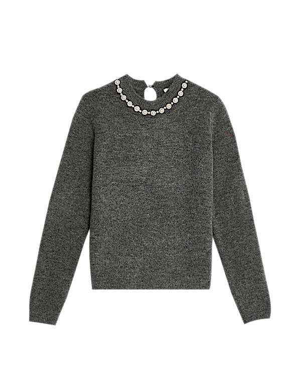 Embellished Crew Neck Jumper