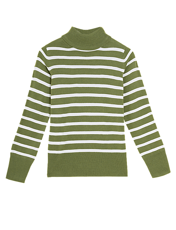 Supersoft Breton Roll Neck Jumper