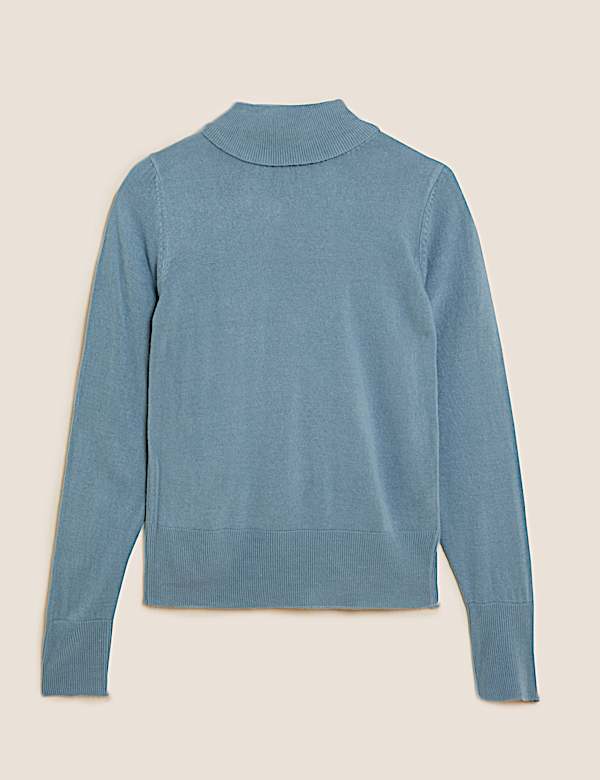 Jersey de cuello vuelto supersuave - US