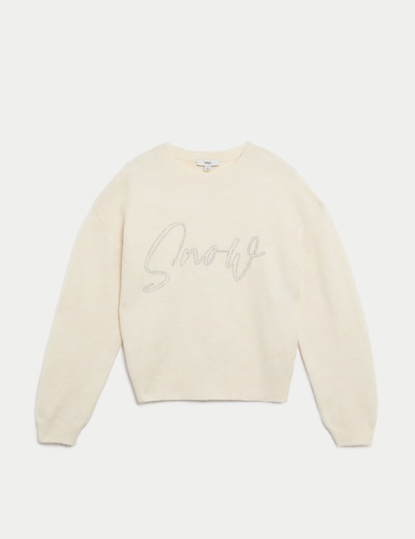 Slogan Crew Neck Jumper - CN