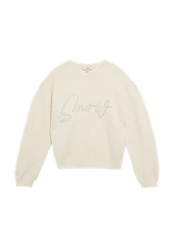 Slogan Crew Neck Jumper