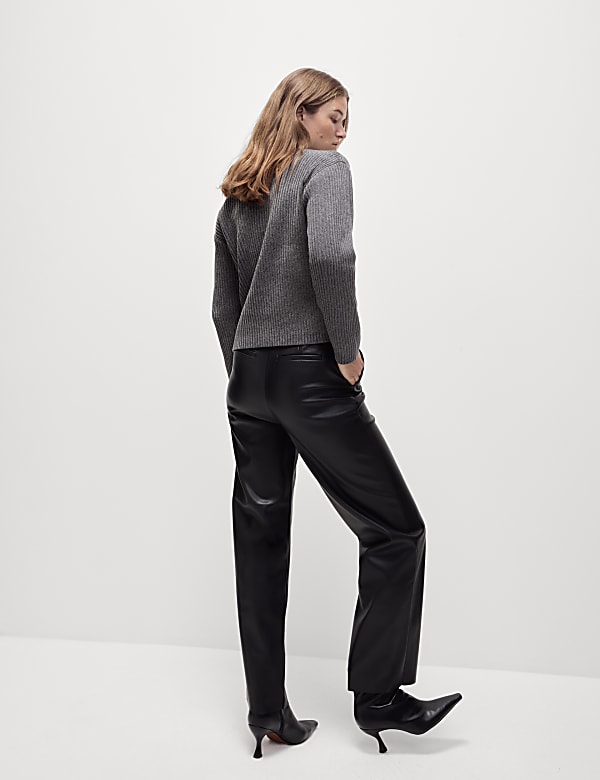 Jumper Chenille Kerah Bundar Berusuk - ID