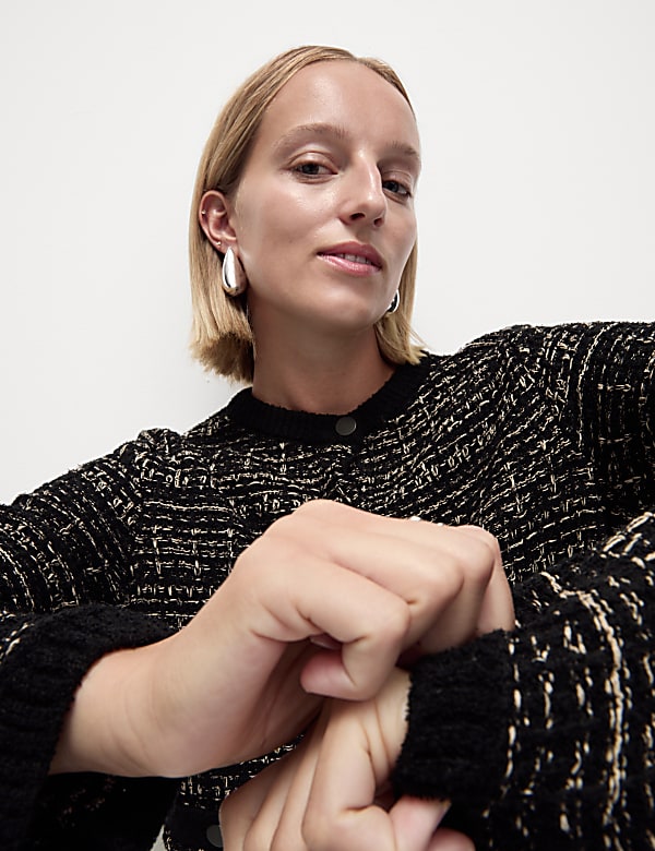 Cotton Rich Textured Cardigan - VN