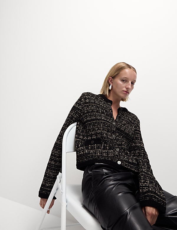 Cotton Rich Textured Cardigan - VN