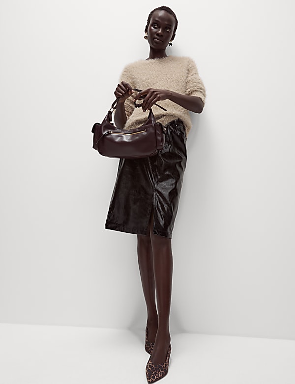 Textured Crew Neck Jumper - BG