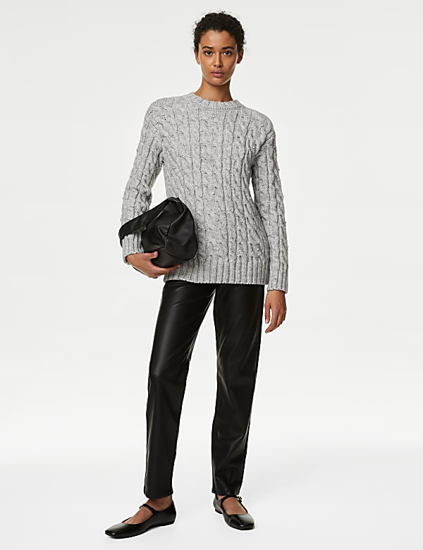 Marks and spencer cable knit jumper hotsell