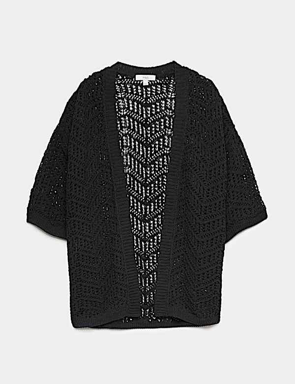 Textured Edge to Edge Longline Cardigan - IT