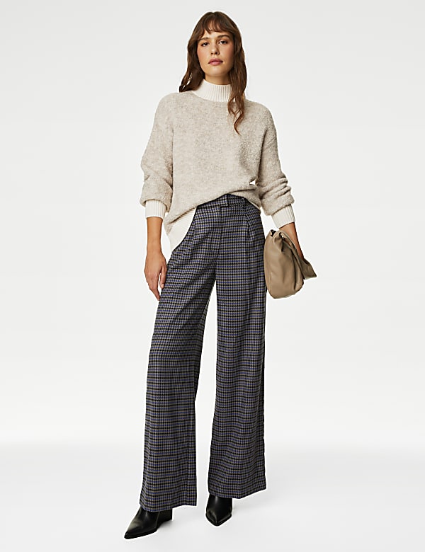 Textured Funnel Neck Jumper - MX