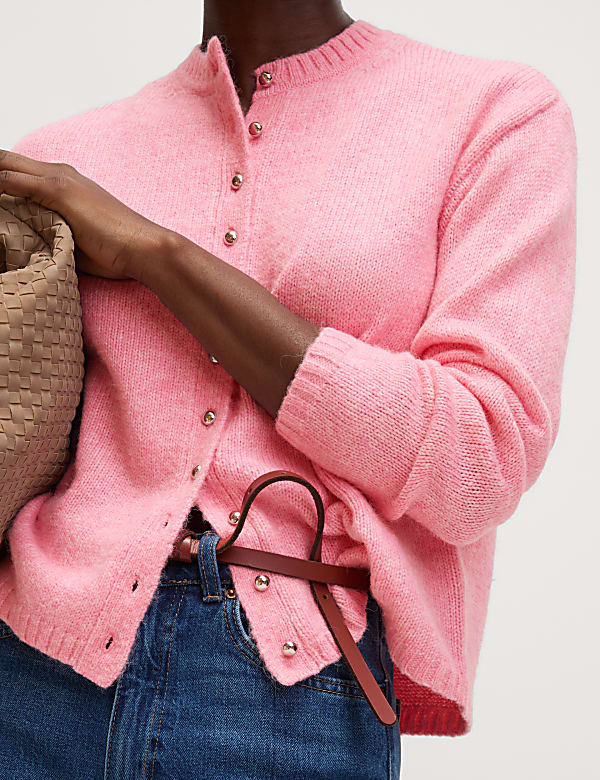 Pink cardigan marks and spencer top