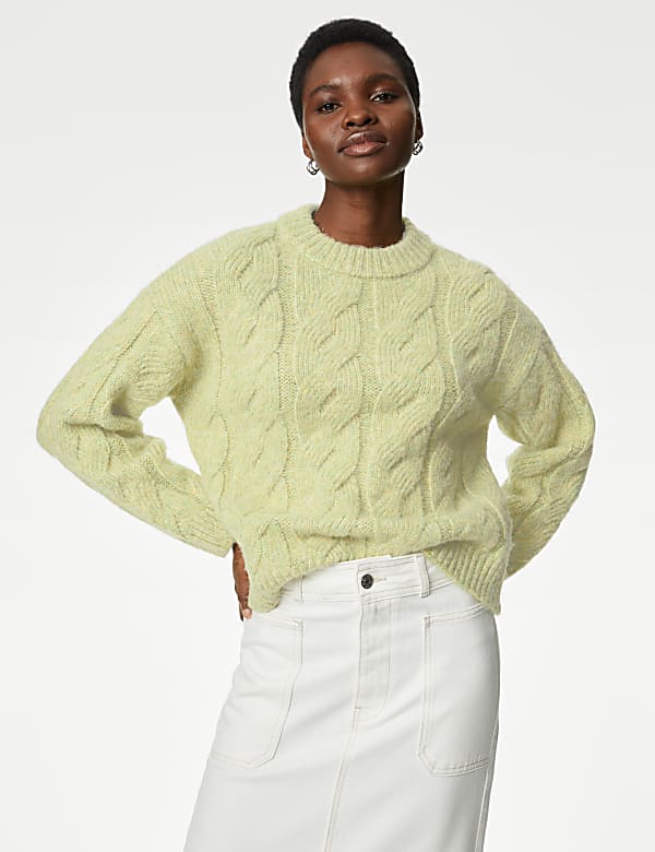 Cable Knit Crew Neck Jumper