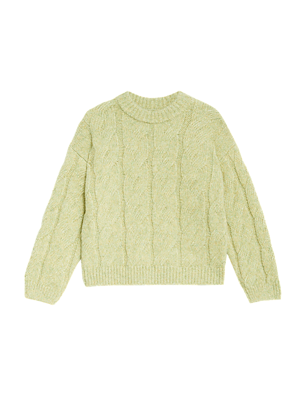 Buy Cable Knit Crew Neck Jumper at Marks Spencer