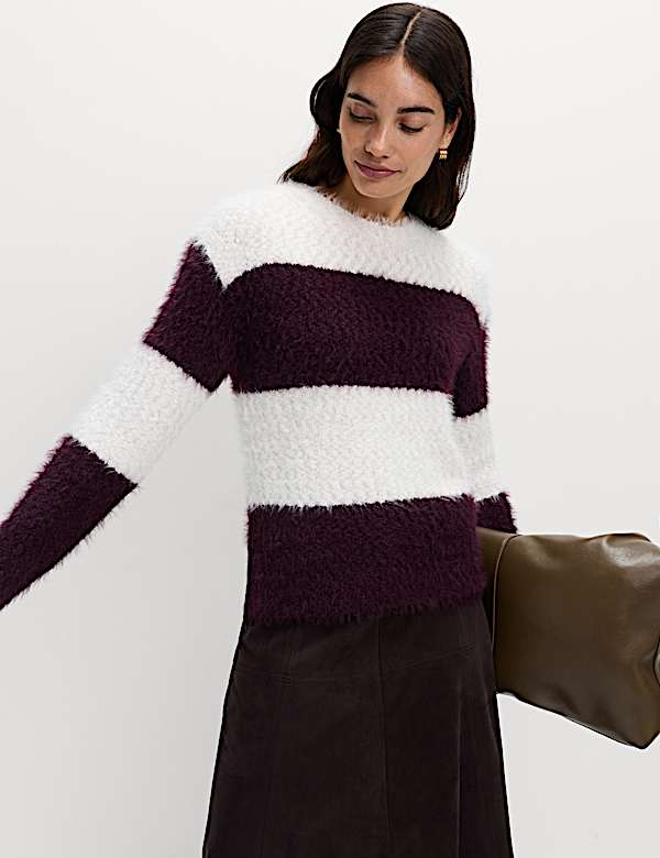 Striped Crew Neck Jumper - MV