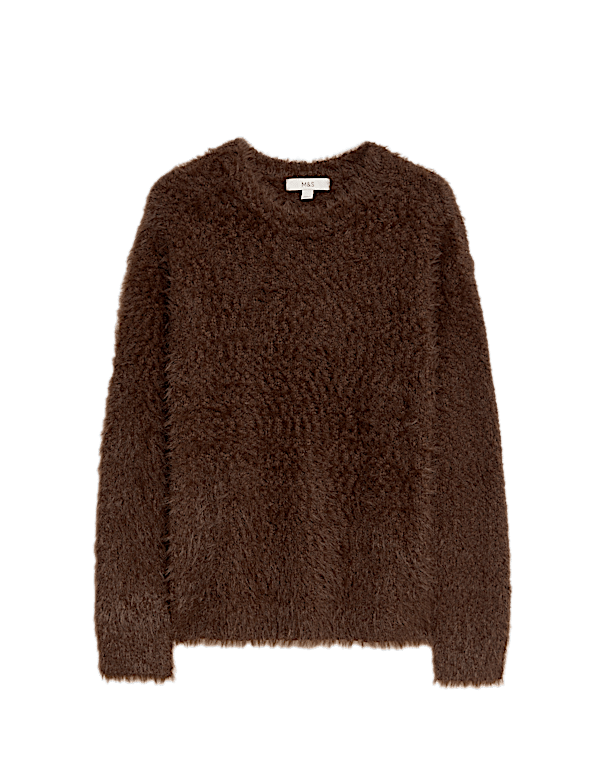 Textured Crew Neck Jumper