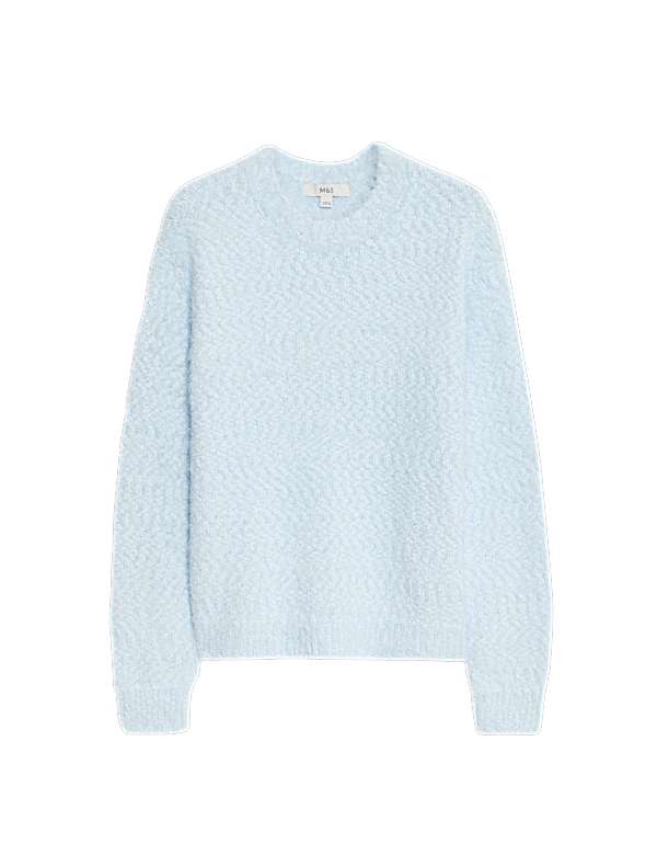 Textured Crew Neck Jumper