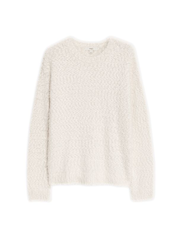 Textured Crew Neck Jumper